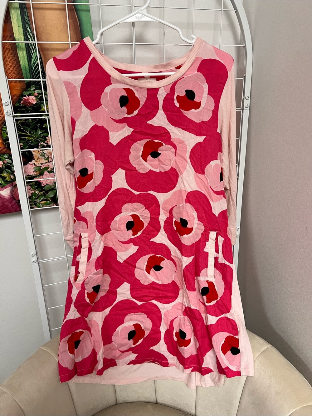 kate spade Pink and Red Floral Tunic Top